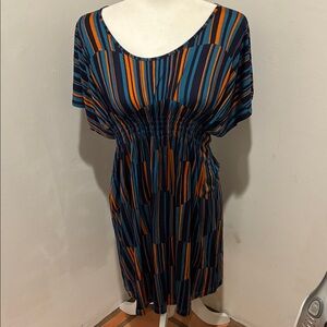 Missoni Striped Blue and Orange Dress